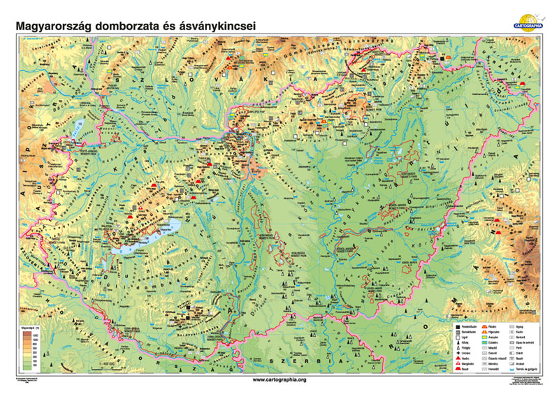 magyarország ásványkincsei térkép Cartographia Tankönyvkiadó Kft. magyarország ásványkincsei térkép